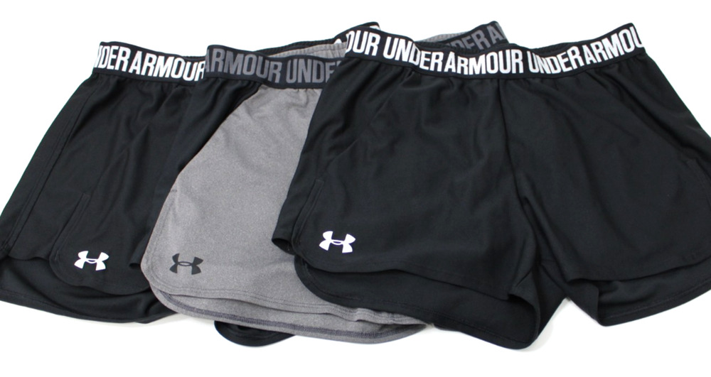 Lot of 3 Under Armour Shorts Medium Black & Grey Pockets Running Loose Women's M